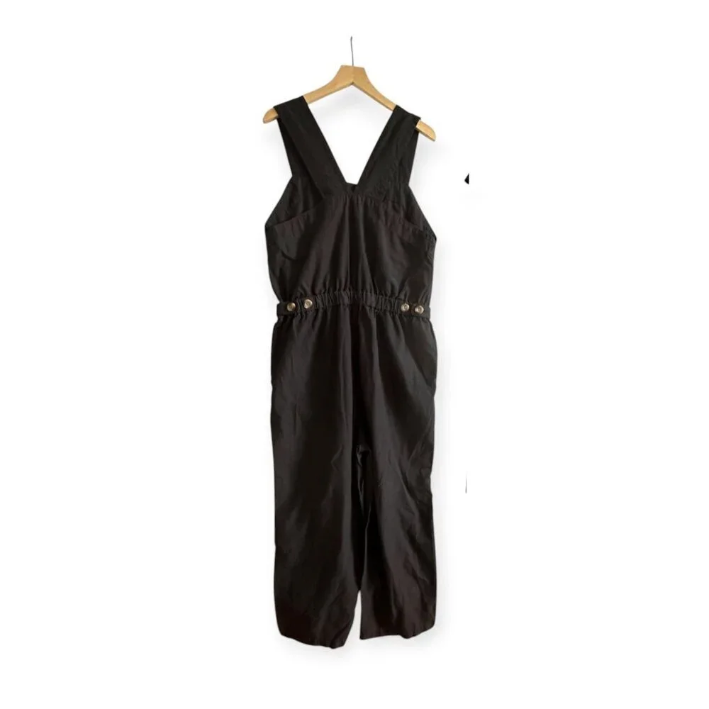 New with tag, Everlane The Fatigue Apron Jumpsuit, Black, Size 12